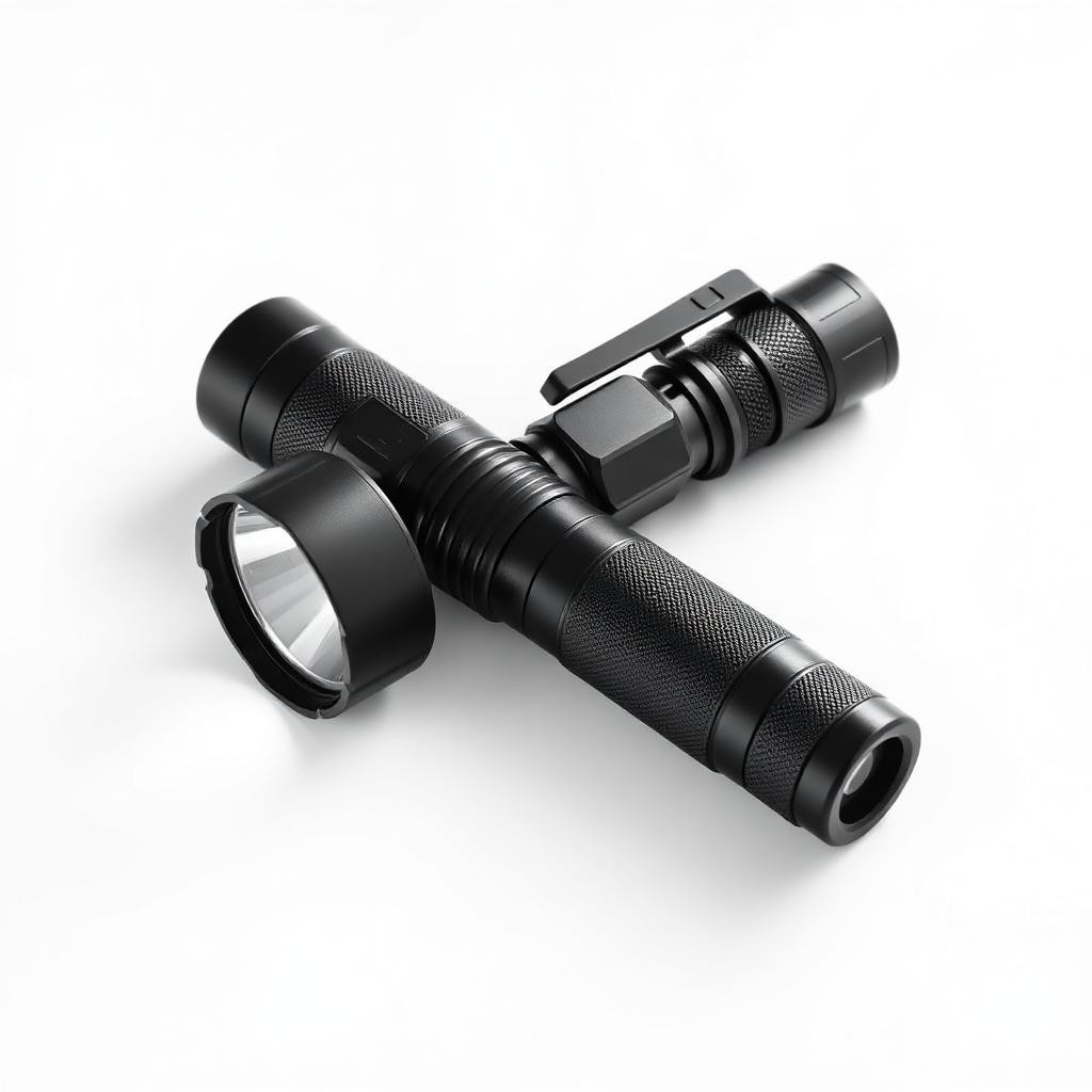 Tactical LED Flashlight + Headlamp Combo